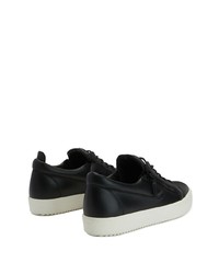 Baskets basses en cuir noires Giuseppe Zanotti