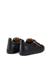 Baskets basses en cuir noires Giuseppe Zanotti