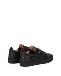 Baskets basses en cuir noires Giuseppe Zanotti