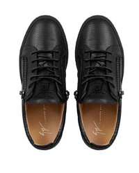 Baskets basses en cuir noires Giuseppe Zanotti