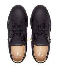 Baskets basses en cuir noires Giuseppe Zanotti