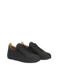 Baskets basses en cuir noires Giuseppe Zanotti