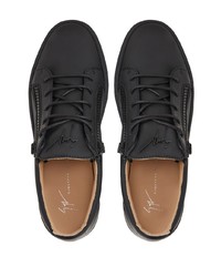 Baskets basses en cuir noires Giuseppe Zanotti