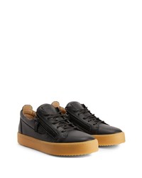 Baskets basses en cuir noires Giuseppe Zanotti