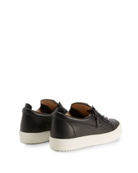 Baskets basses en cuir noires Giuseppe Zanotti