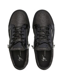 Baskets basses en cuir noires Giuseppe Zanotti