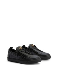 Baskets basses en cuir noires Giuseppe Zanotti