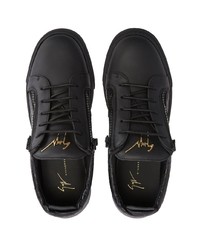 Baskets basses en cuir noires Giuseppe Zanotti