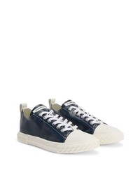 Baskets basses en cuir noires Giuseppe Zanotti