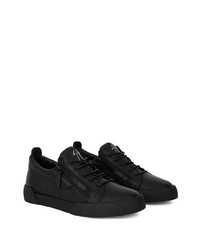 Baskets basses en cuir noires Giuseppe Zanotti