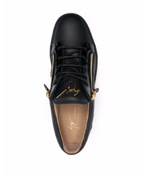 Baskets basses en cuir noires Giuseppe Zanotti