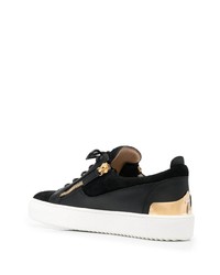 Baskets basses en cuir noires Giuseppe Zanotti