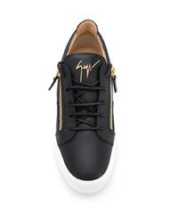 Baskets basses en cuir noires Giuseppe Zanotti