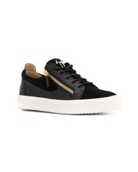 Baskets basses en cuir noires Giuseppe Zanotti Design