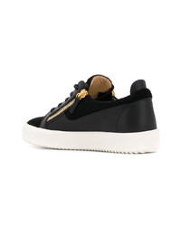 Baskets basses en cuir noires Giuseppe Zanotti Design