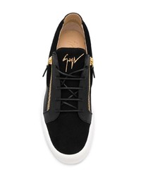 Baskets basses en cuir noires Giuseppe Zanotti Design