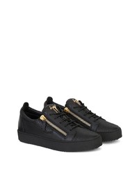 Baskets basses en cuir noires Giuseppe Zanotti