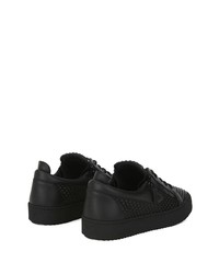 Baskets basses en cuir noires Giuseppe Zanotti