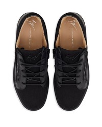 Baskets basses en cuir noires Giuseppe Zanotti