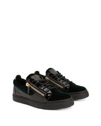 Baskets basses en cuir noires Giuseppe Zanotti