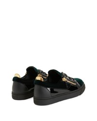 Baskets basses en cuir noires Giuseppe Zanotti