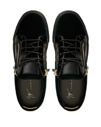 Baskets basses en cuir noires Giuseppe Zanotti