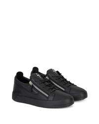 Baskets basses en cuir noires Giuseppe Zanotti