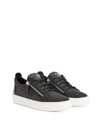 Baskets basses en cuir noires Giuseppe Zanotti