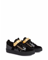 Baskets basses en cuir noires Giuseppe Zanotti