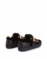 Baskets basses en cuir noires Giuseppe Zanotti