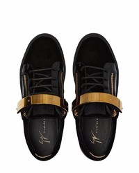 Baskets basses en cuir noires Giuseppe Zanotti