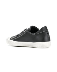 Baskets basses en cuir noires Philippe Model