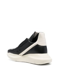 Baskets basses en cuir noires Rick Owens