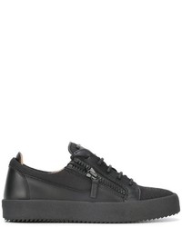 Baskets basses en cuir noires Giuseppe Zanotti Design