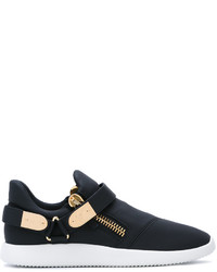 Baskets basses en cuir noires Giuseppe Zanotti Design