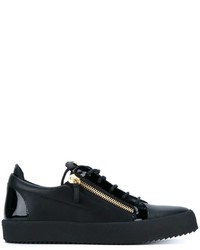 Baskets basses en cuir noires Giuseppe Zanotti Design