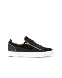 Baskets basses en cuir noires Giuseppe Zanotti Design