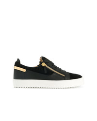 Baskets basses en cuir noires Giuseppe Zanotti Design