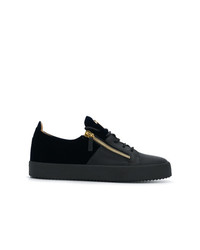 Baskets basses en cuir noires Giuseppe Zanotti Design