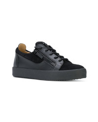 Baskets basses en cuir noires Giuseppe Zanotti Design