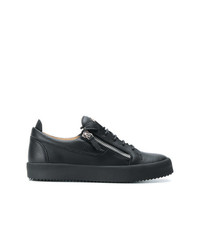 Baskets basses en cuir noires Giuseppe Zanotti Design