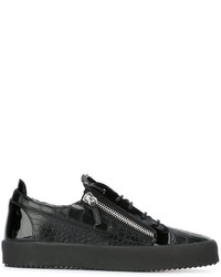 Baskets basses en cuir noires Giuseppe Zanotti Design