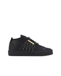 Baskets basses en cuir noires Giuseppe Zanotti Design