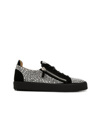 Baskets basses en cuir noires Giuseppe Zanotti Design