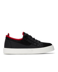 Baskets basses en cuir noires Giuseppe Zanotti