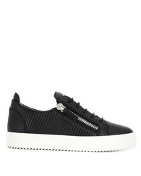 Baskets basses en cuir noires Giuseppe Zanotti