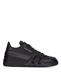 Baskets basses en cuir noires Giuseppe Zanotti