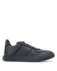 Baskets basses en cuir noires Giuseppe Zanotti