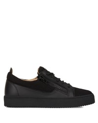 Baskets basses en cuir noires Giuseppe Zanotti