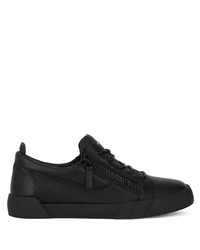 Baskets basses en cuir noires Giuseppe Zanotti